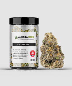 Girl scout cookies strain marijuana flower in a jar